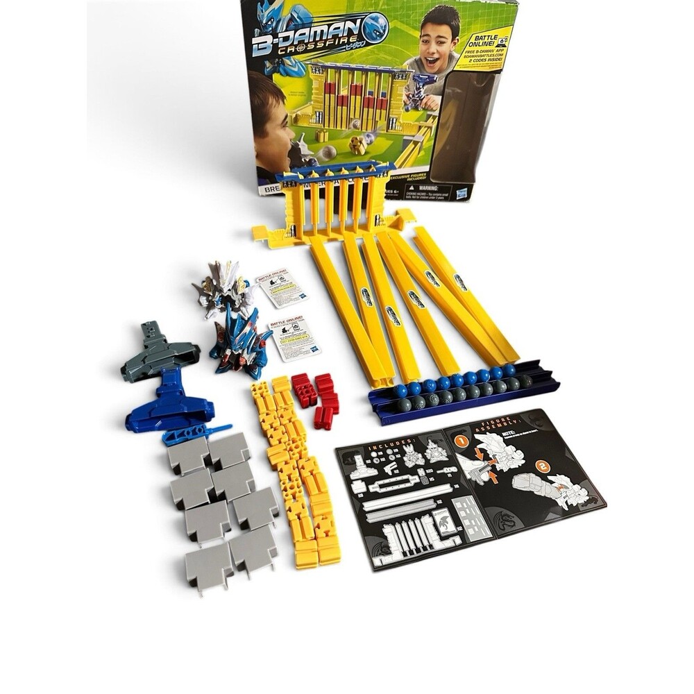2012 Hasbro B-Daman Crossfire Break Bomber Battlefield Set 99% COMPLETE - Read